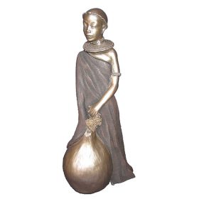 cold cast bronze Aminah Maasai figurine