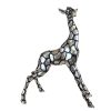 silver plated baby giraffe