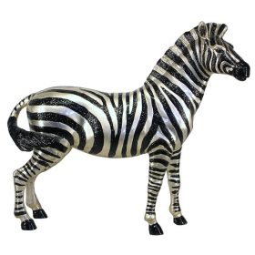 silver plated male zebra