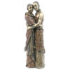 cold cast bronze Maasai couple