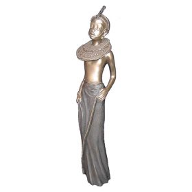 cold cast bronze Maasai figurine