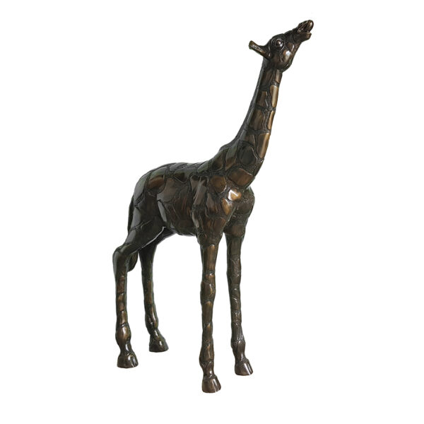 Bronze Giraffe head up