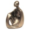 abstract African figurine sitting