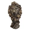 cold cast bronze lion head