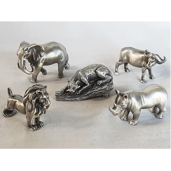 Pewter Animal - Big 5 Box set