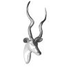 Aluminium lifesize kudu buck head