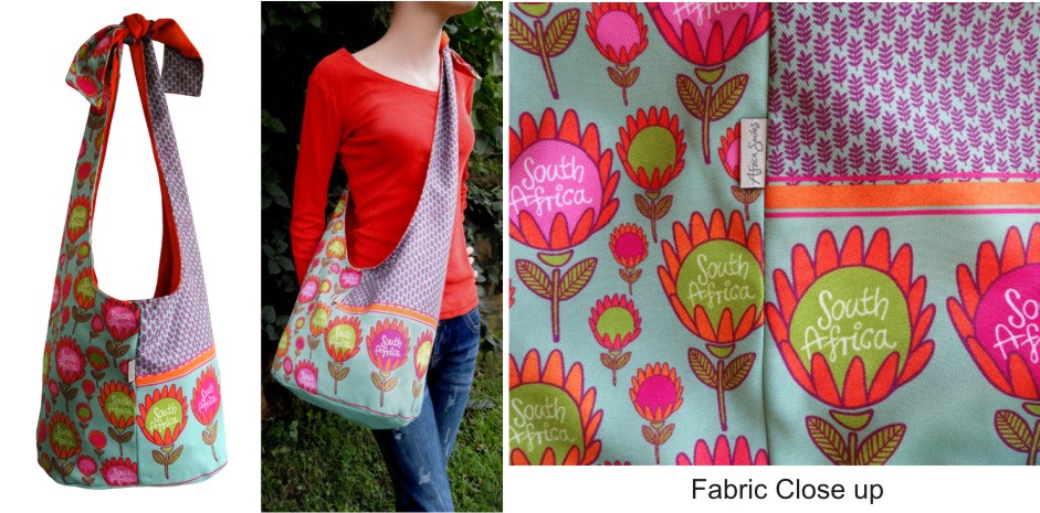 Fabrics - Bag - Boho - Protea - Faded Green - African Grace