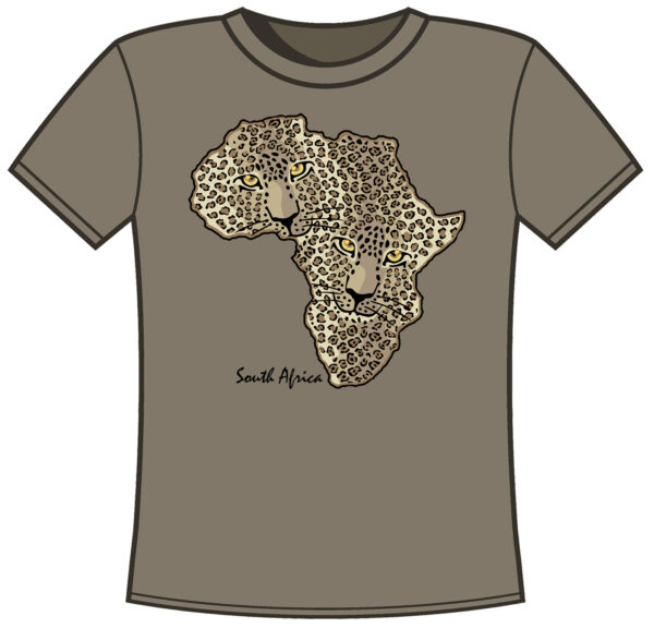 LD1 Ladies T Leop Map Diamond
