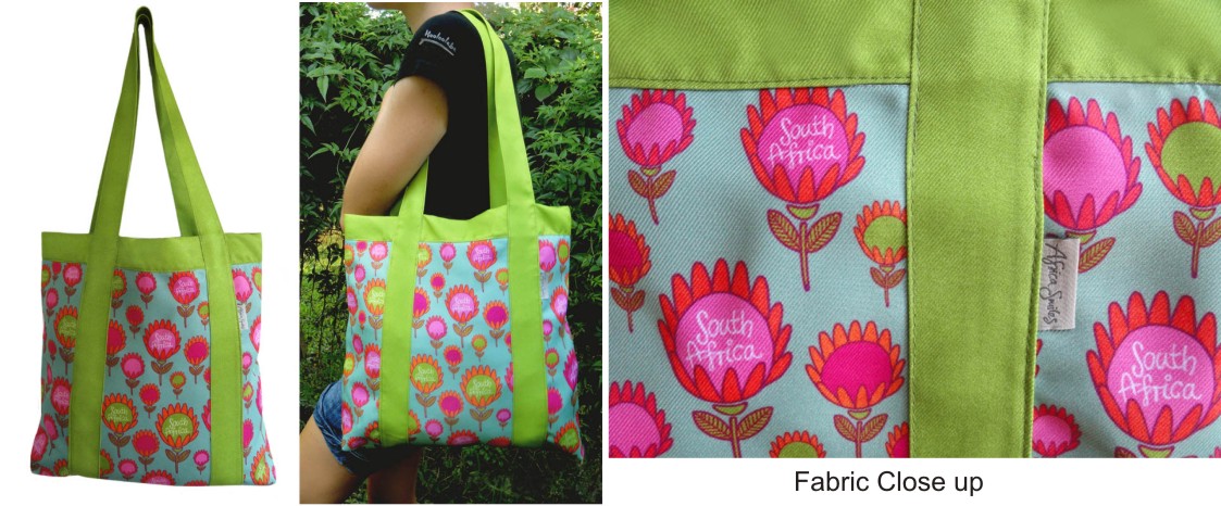 Fabrics - Bag - Boho - Protea - Faded Green - African Grace
