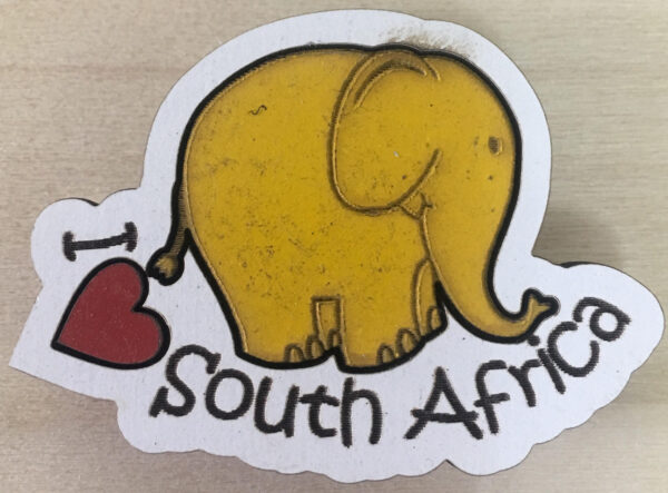 Laser Cut Magnet Baby Animal Elephant (MOQ 12)