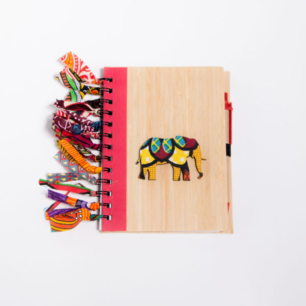 Ankara A5 Note book- Elephant, Lion, Giraffe (MOQ 6)