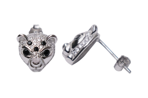 925 STERLING SILVER WILD CAT STUDS
