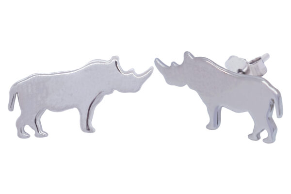 925 STERLING SILVER RHINO EARRINGS