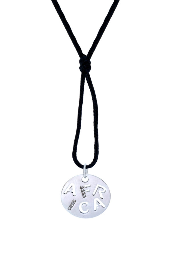 925 STERLING SILVER I LOVE AFRICA NECKLACE
