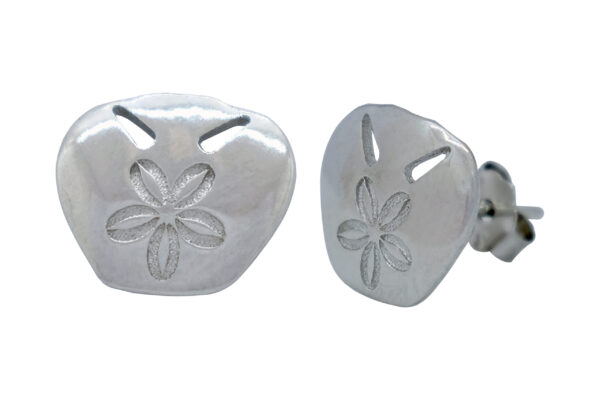 925 STERLING SILVER PANSY SHELL STUDS